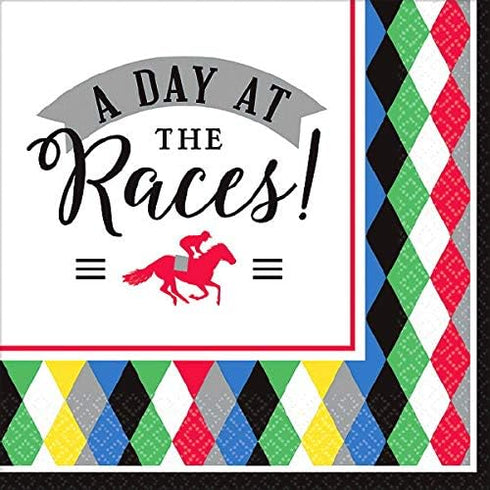 Kentucky Derby Party Supplies Horse Race Cocktail Beverage Napkins 32 Count...