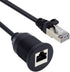 chenyang CAT6 RJ45 Flush Mount Male to Female LAN Ethernet Network Extension Cable for Car Dashboard Panel Mount Waterproof Dustproof...