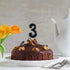 Black Number 1 Birthday Candles 1st One First Year Bady Roman Numberal Cool Cake Happy Candle for Kids Men Women No 10 11 12 13 14 15 16 17 18 19...