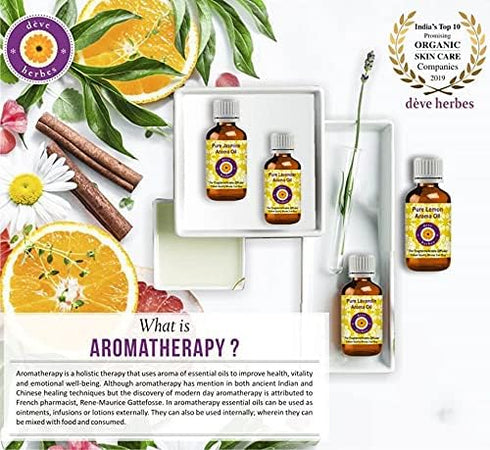 Deve Herbes Pure Rosemary Essential Oil (Rosmarinus officinalis) with Glass Dropper Steam Distilled 50ml (1.69 oz)...