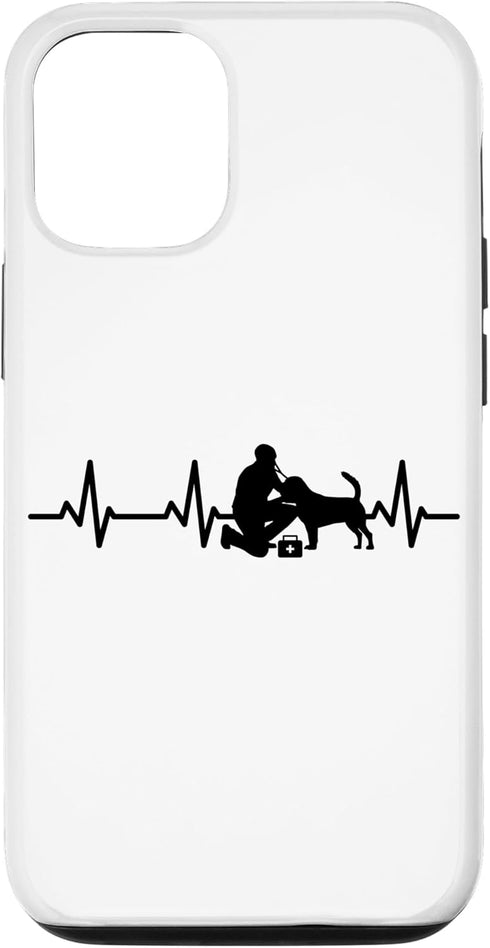 iPhone 15 Pro Veterinarian ECG Heartline Veterinary Assistant Pet Health Case...