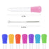 20 Pack Plastic Pipettes Droppers 5ML Clear Silicone Liquid Dropper with Bulb Tip Clean Brush Eye Droppers for Candy Mold Gummy Making Kitchen Oil...