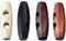 100pcs Mixed Colors 2 Hole Scrapbooking Sewing Wood Toggle Buttons Stained Chery Oval 30x10mm(1-1/8 X 3/8”)...