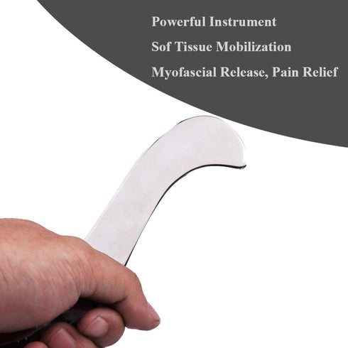 FeelFree Sport Stainless Steel Guasha Scraping Massage Tool-Muscle Scraper Tool for Soft Tissue, Physical Therapy for Back, Legs, Arms, Neck, Shou...