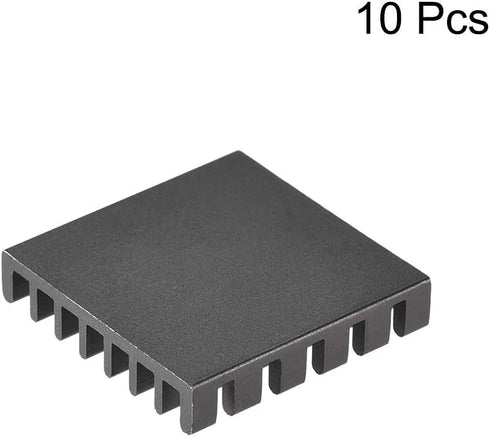 uxcell Electronic Radiators Heatsink for MOS GPU IC Chip Black 25 x 25 x 5 mm 10pcs...
