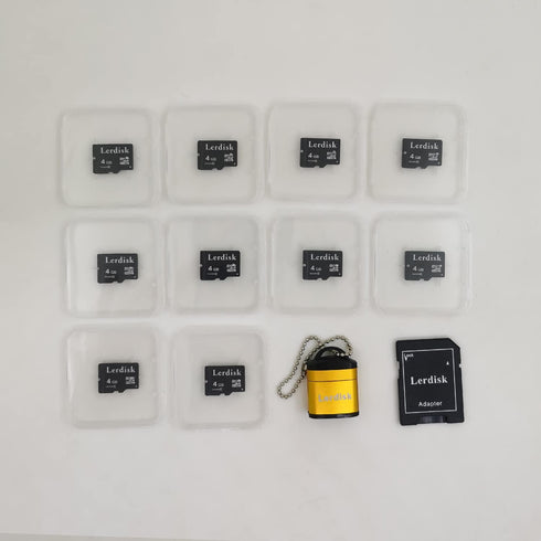 Factory Wholesale Micro SD Card 4GB Pack of 10 in Bulk Micro SDHC with SD Adapter Produced by Authorized Licencee(4GB)...