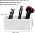 AKOAK 1 Pack Black and White Three Grid desktop Storage Box, Girl Makeup Brush Lipstick Eyebrow Pencil Display Stand, Office Pen Holder, Dressing ...