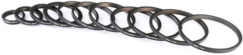 K&F Concept 11 Pieces Step Down Filter Adapter Rings Set, Metal Step Down Filter Adapter Ring Kit 43-37mm 52-43mm 55-52mm 58-55mm 62-58mm 67-62mm ...