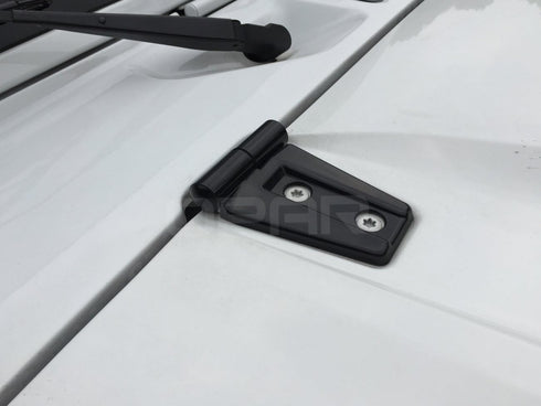 Hooke Road Black Hood Hinge Cover for 2007-2018 Jeep JK Wrangler & Unlimited - Pack of 2...