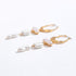 Statement Pearl Dangle Earring Luxury Chandelier Earring Gold and Pearl Earring Organic Style Earring Hoop Earring...