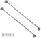 MroMax 2Pcs Cabin Hook and Eye Latch 16" Window Privacy Swivel Hooks Stainless Steel 400mm Gate Door Latches for Home Cabinet Window Kitchen Slidi...