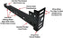 Tech Team #00712 Bed Frame Extension Set, Extend a Metal Bedframe to Meet a Headboard or Footboard, 2 Pieces, Hardware Included...