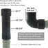 Universal Dishwasher Drain Hose with Elbow - 6 Ft Discharge Hose - Corrugated and Flexible Dishwasher Hose Drain Replacement with Clamp by TT FLEX