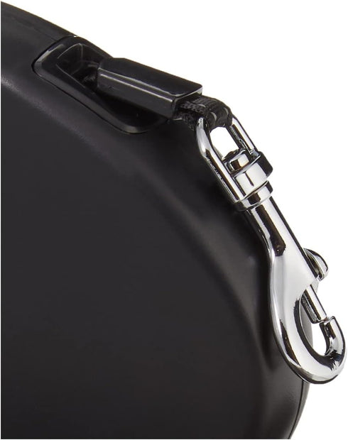 Amazon Basics Retractable Dog Leash, Small - 16ft, Black...
