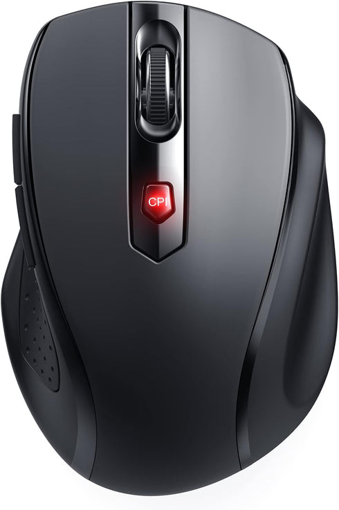 Wireless Mouse, Bluetooth Mouse, 6 Button, 5 Adjustable DPI(800-2400), 18-Months Battery Life,Wireless Ergonomic Mouse for Laptop, Computer, PC, M...
