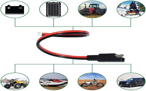 LIXINTIAN 14AWG SAE Connector Extension Cable, (3Pack) SAE Quick Connector Disconnect Plug SAE Automotive Extension Cable, Solar Panel SAE Plug- 3...