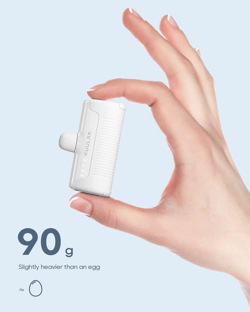 Kuulaa Small Portable Charger for iPhone, 4500mAh Mini Power Bank with Built-in Cable, Cute Battery Pack Compatible with iPhone 14/14 Plus/Pro Max...