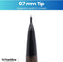 1InTheOffice Mechanical Pencil 0.7 mm, 2, HB Lead, Black Lead, Smoke Barrel (48 Pack)...