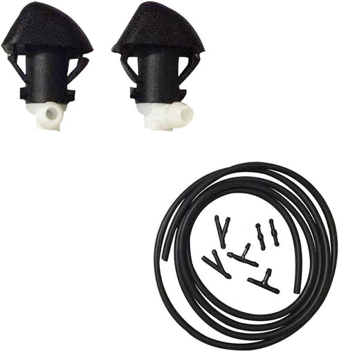 ZHParty Front Windshield Washer Fluid Hose (7Ft Long) with Connector & Hood Nozzle Sprayer kit for 2009–15 Honda Pilot, 2011–14 Honda Odyssey–Repl...