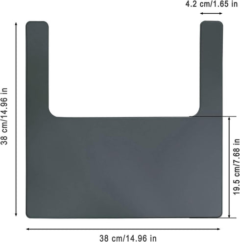 High Chair Placemat, Durable High Chair Placemat Silicone, Clean and Hygienic, Suitable for IKEA Antilop Highchai, for Toddlers and Babies (Gray)...