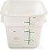 Carlisle FoodService Products Squares Square Food Storage Container with Stackable Design for Catering, Buffets, Restaurants, Plastic, 4 Quarts, W...