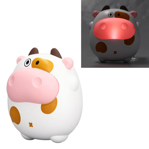 Electric Mini 2 Levels USB Rechargeable Fast Heating Cartoon Cow Night Light Heater (White)...