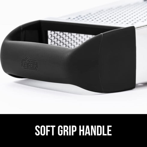 GORILLA GRIP XL 4-Sided Cheese Grater With Container, 100% BPA-Free Stainless Steel Box Graters, Parmesan Shredder, Grate Cheeses, Shred Veggies, ...