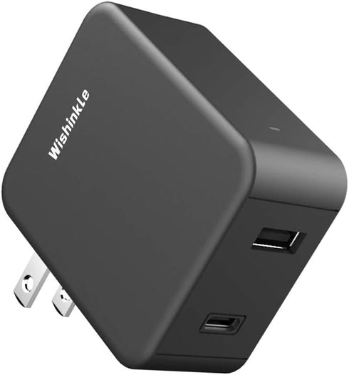 USB Wall Charger, Dual Ports 36W Fast USB C Charger, PD/QC3.0 Power Adapter with Foldable Portable Plug for Samsung, Google Pixel and More...