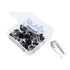 Gateron KS-8 Black Switches for Mechanical Keyboards,3-pin Black-Shell Compatible with SMD RGB Light-Pack 20...