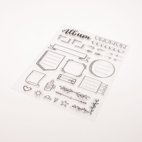 Flower Stamp Cards Clear Stamping Tools Set Decorative Clear Stamps for Craft Scrapbooking Card Making...
