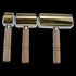 Gold Leather Roller Platen Tool Leather Edge Glue Press and Smoother Trimmer Press Board Tool Iron Roller Wooden Handle Leather Craft DIY (26mm)...