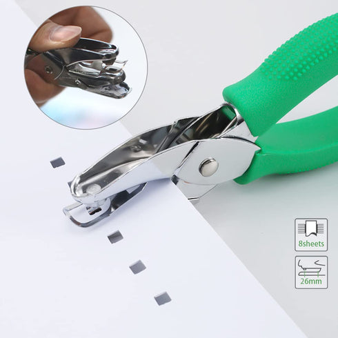 1/6 Inch Square Hole Punch for Handmade DIY Craft Paper, Perfect for Home, Office, Back to School Supplies...
