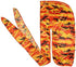 Military Camouflage Premium Silky Durags with Long Tail Colorful 360 Waves Doo rag for Men Du rag Cap (3/4 Packed)...