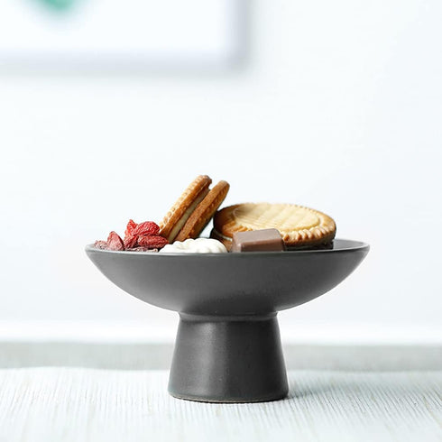 UPKOCH Footed Bowl Japanese Style Bowl Decorative Fruit Dish Holder Dessert Display Stand for Home Flowers Vase Planter...