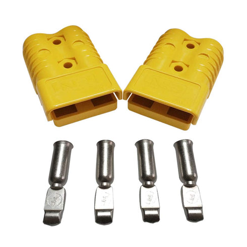 175 Amp Connecteur 600 V Plug Battery Connector 175A Battery Power Connector (Yellow, 1/0AWG)...