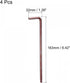 uxcell 5mm Ball End Hex Key Wrench, L Shaped Long Arm S2 Steel Repairing Tool, Metric 4 Pcs...
