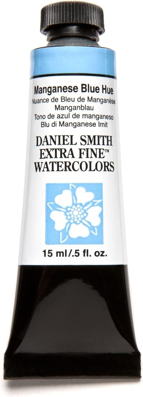 Daniel Smith Extra Fine Watercolor 15ml Paint Tube, Manganese Blue Hue (284600051)...