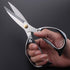 Multi-purpose Kitchen Shears Scissors, Heavy Duty Stainless Steel Scissors with Strong Straight Edge Snips (Silver)...
