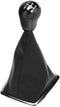 Gear Stick Shift Knob?5 Speed Gear Stick Shift Knob and Gaiter Boot Cover for MK2 2004 to 2008,Artificial Leather and Plastic,Black...