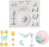 sunhat sugarcraft silicone mold goblet gumpaste cake decorating bow fondant cupcake decotions ribbon girl beach summer...