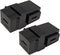 Qaoquda USB C Keystone Jack Inserts, (2 Pack) 90 Degree USB 3.1 Type-C Female to Female Keystone Insert Snap-in Connector Adapters for Wall Plate ...