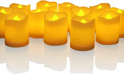 Novelty Place Battery Operated Flickering Flameless LED Votive Candles (Pack of 24)...