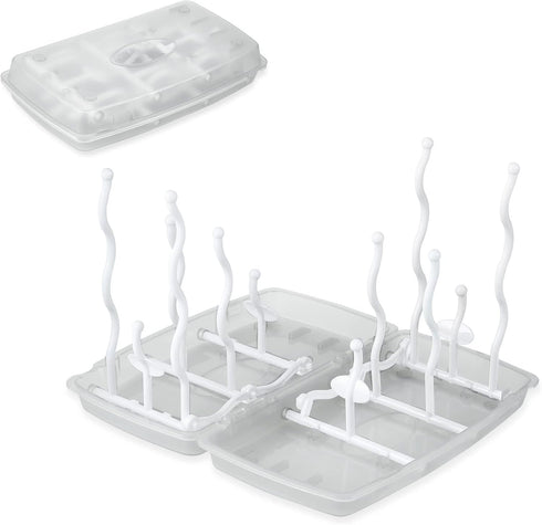 PandaEar Travel Bottle Drying Rack Space Saving| Portable Baby Bottle Dry Rack| Upright Vertical Collapsible Water Bottle Drying Rack| Dryer rack ...