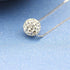 CIShop S925 Sterling Silver Chain Full Diamond Crystal Ball Sparkle Colla Pendant Necklace for Women...