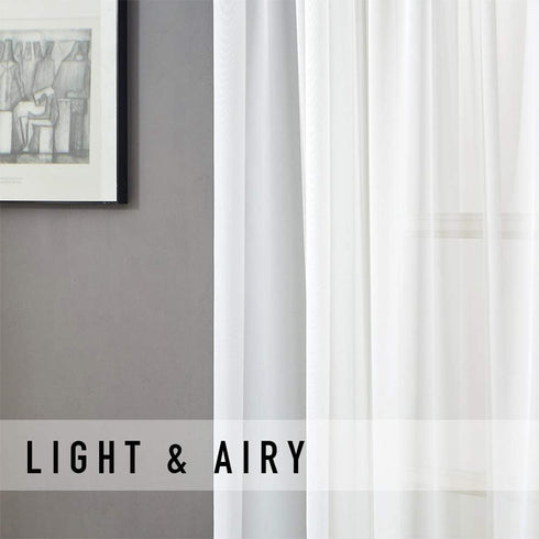 MRTREES Sheer 34 x 24 in Curtain Tiers Off White Bathroom Short Sheer Voile Cafe Rod Pocket 2 Panels Half Window Curtains...