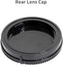 2 Pack Rear Lens Cap and Camera Body Cap Cover Kit for Sony A9 A7 A7II A7III A7IV A7S II III A7R II III A7RIV A7RV A7CR A7C II A7CII A6700 A6600 A...