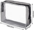 5 Packs Clear Cosmetics Bag TSA Approved, PVC Zippered Toiletry Carry Pouch Portable Makeup Bag for Vacation Travel, Bathroom and Organizing Water...