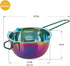 Buyer Star Stainless Steel Melting Pot, 400ml Boiler Pot for Melting Chocolate, Butter, Cheese, Caramel and Soap Making (Rainbow no.0)...