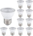 10 Pack PAR16 LED Light Bulb Short Neck,Dimmable,5W, 500LM, LED Flood Lights (50W Halogen Equivalent) Recessed Spotlights Floor Lamp,E26 Screw Bas...