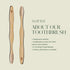 Plus Ultra Bamboo Toothbrush - BPA Free Soft Bristle Toothbrush for Adults - Dentist-Approved All-Natural Toothbrush Logo Etched on Toothbrush Han...